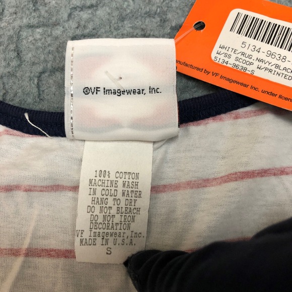 Harley Davidson Shirt Womens Small Red White Blue Oconomowoc WI Motorcycle Biker - Picture 6 of 10